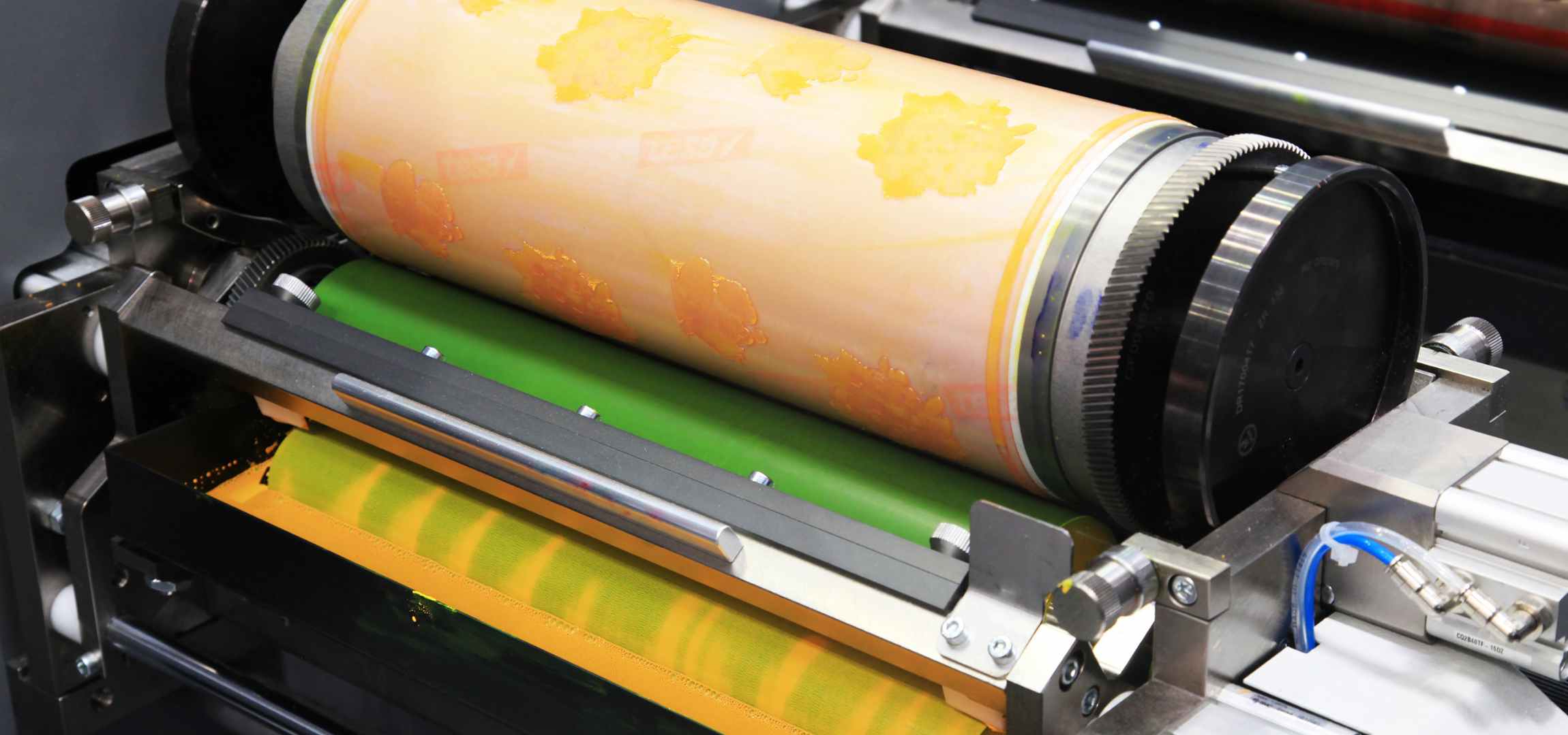 Flexographic-Machine Flexographic Printing: The Role of Inks and Solvents